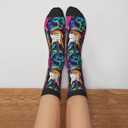 Alien Funny Socks Novelty Crew Socks For Women Men