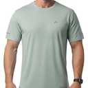 GearGlacier Ultra Soft Bamboo Viscose T-Shirts Coolmax Cooling Lightweight Workout Mositure Wicking Casual Crew Neck Tee(Sage, 3X-Large)