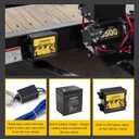 BUNKER INDUST Trailer Brake Away Kit with 12V 5AH Battery Built-in Charger and Switch, Trailer Breakaway System for for Trailer Caravan Towable RV Vehicle