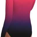 Beautikini Period Swimwear for Teens Long Sleeve One Piece Period Swimsuit UPF50+ Rash Guard Bathing Suit for Girls,Women XS