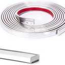 Art3d 10 Ft Peel and Stick Flexible Vinyl Molding Trim for Wall Tile Edges, Kitchen backsplash, Mirrior Frame in Stainless Steel