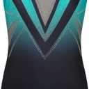 BAOHULU Gymnastics Leotard for Girls Kids Sparkle One Piece Practice Dance Outfit 5-16 Years (13-14 Years)