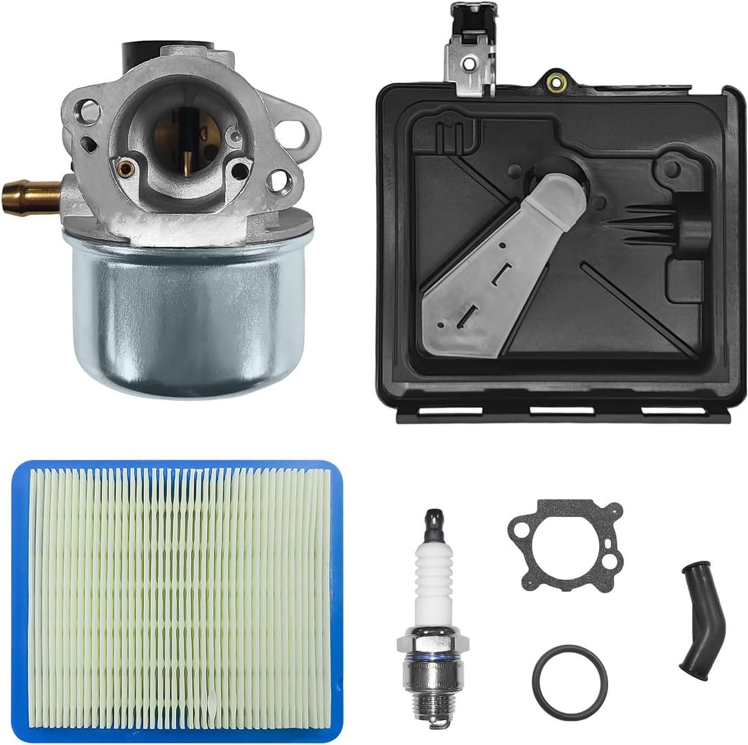 799868 Carburetor Replacement for Briggs & Stratton 498170 799872 694202 790821 14111, Lawn Mower Carburetor with 795259 Air Filter Primer Base, Fits 120XXX 121XXX 122XXX Series 4-7 HP Engines