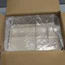 Makeup Organizer with Drawer, Stackable Cosmetic Organizer for Vanity and Bathroom Countertop, Clear Storage for Perfume, Skincare, Lipstick and Brushes, Cream White (1 Tray + 1 Drawer)