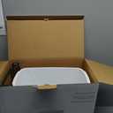 Knape & Vogt RS-PSW9-1-20-W 17 in. H x 8 in. W x D Steel in-Cabinet 20 Qt. Single White Pull Out Trash Can