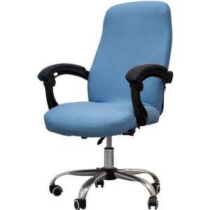 Melaluxe Office Chair Cover - Universal Stretch Desk Chair Cover, Computer Chair Slipcovers (Size: L) - Sky Blue