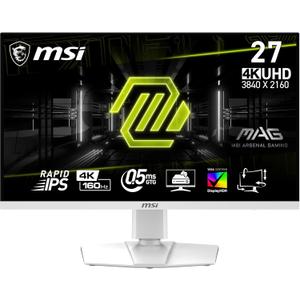 MSI MAG 274URFW 27-inch 4K Gaming Monitor, 3840 x 2160 (UHD), 0.5ms Response Time, 160Hz, HDR 400, HDMI, DP Port, Tilt and Height Adjustable
