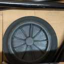 Hose Reel Cart with Wheels,Metal Heavy Duty Water Hose Reel Cart 200FT Hose Capacity,Garden Water Hose Carts Mobile Tools with 2 Wheels For for Garden Watering,Car Washing (Black)