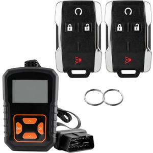 DIY Key Fob Kit Replacement for 2014 2015 2016 2017 2018 Chevy Silverado 1500 2500 3500 HD GMC Sierra 2015-2020 GMC Canyon Chevy Colorado Keyless Entry M3N-32337100 with Easy OBD Tool At Home