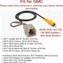 RED WOLF Reverse Camera Retention Wiring Harness w/RCA Plug for 2014-2016 Chevy Silverado GMC Sierra 8" NAV w/IO4 IO5 IO6 RPO System OE Backup Camera Install Aftermarket Radio Non Bose System