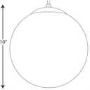 Progress Lighting P4402-29 Opal Cased Globes Provide Evenly Diffused Illumination White Cord, Canopy and Cap, Satin White