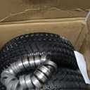 11x4.00-5 Lawn Mower Tires Flat Free,2 Pack 11x4.00-5" Tire and Wheel,Zero Turn Front Tires,11x4-5 Solid Tire with 3/4" & 5/8" & 1/2" Precision Bearings,3.4"-5.9"Centered Hub for Zero Turn Lawn Mower (yellow)
