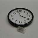 Seiko Non Ticking Home, Office Wall Clock, 12 Inches, Black