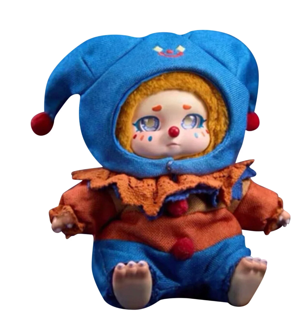 Plush Blind Box Figures, 6.3inch Movable Joint Collectible Toys, Mystery Doll Blind Box (Single Box)