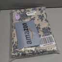 Linen French Door Curtains Set of 2, Elegant Country Style Retro Orchids Front Door Curtain Dual Rod Pocket Tiebacks Included, 25" W x 72" L