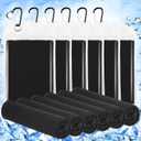 Hosuly 6 Pack Cooling Towels 40" x 12" Sport Towels, Cooling Rag for Neck and Face Ice Breathable Chilly Portable Neck Wraps for Yoga(Black)