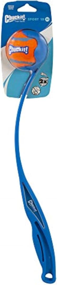 Chuckit! Sport 18M Dog Ball Launcher, 18" Length, Includes Medium Ball (2.5") For Dogs 20-60 Pounds