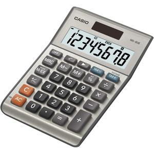 Casio MS-80B Calculator  Desktop Calculator with Tax & Currency Tools | General Purpose | Large Display | Ideal for Home, Office & Everyday Math (Brush Nickel)