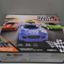 Slot Car Race Track Sets with 4 High-Speed Racing Car, Battery or Electric Race Car Track for Boys and Kids, Dual Racing Game Lap Counter Circular Overpass Track, Gifts Toys for Boys Kids Age 6 7 8-12