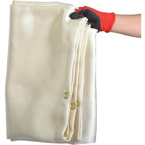 4 Feet x 6 Feet Welding Blanket Fire Flame Retardant Fiberglass Safety Shield Grommets
