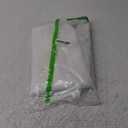 AooHome White Fabric Shower Curtain Liner, Bathroom Curtain with Hooks for Hotel, Waterproof, Weighted Hem, 72 Width x 75 Height Inch