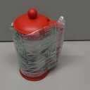 Bodum 34oz Brazil French Press Coffee Maker, High-Heat Borosilicate Glass, Red - Made in Portuga