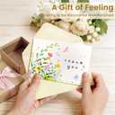 32 Floral Thank You Cards with Envelopes, 4x6 Inch Blank Cards with Vibrant Designs, Note Cards made from 300gsm Cardstock, Blank Notes for Graduation, Anniversaries, Baby Showers