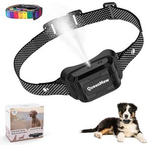 Citronella Bark Collar, Automatic Citronella Dog Bark Collar Spray Anti Dog Bark Collars with 2 Adjustable Spray Level, Citronella Dog Barking Training Collar No Shock Safty for Dogs