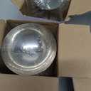 Hapivida Ice Cream Cup, 4Pcs Stainless Steel Serving Dessert Bowls Cups Sauce Bowls Mini Round Footed Yogurt Snack Candy Cups for Salad Fruit Pudding Christmas Party