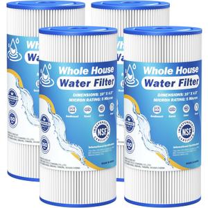 5 Micron 10" x 4.5" Whole House Water Filter Compatible with GE FXHSC