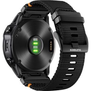 Bandletic Compatible with Garmin Fenix 8 51mm 7X 6X Pro 5X Watch Band - 26mm Quick Fit Rugged Nylon Replacement Band for Fenix 5X Plus/3/3 HR/Instinct 2X 3 50mm /Enduro/Quatix/Tactix/Epix Pro 2 51mm