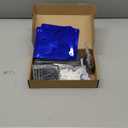 Qualirey 24 Pcs Reflective Pinwheels with Stakes Sparkly Pinwheels for Yard and Garden Windmill Wind Spinners Efficiency Reflective Material Deterrents Keep Birds Away Garden Yard Lawn(Blue)