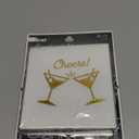 Gold Cheers Bar Cocktail Paper Napkins 2 Ply 5”x5”/ Sealed