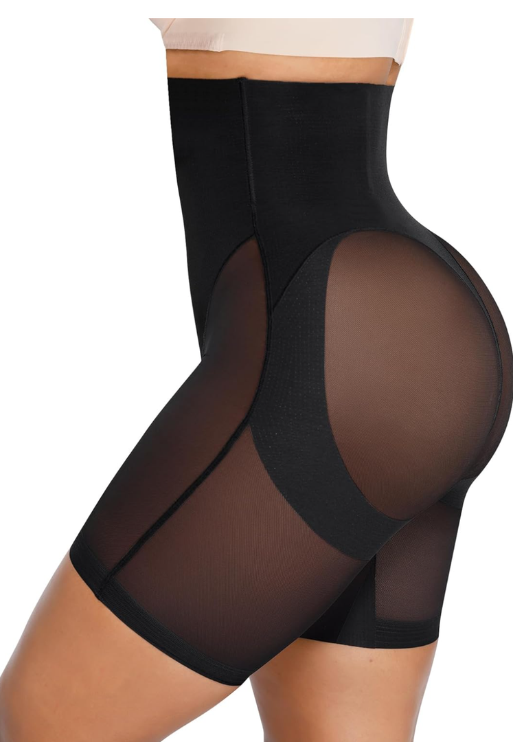 SHAPELLX Plus Size Shapewear Tummy Control Butt Lifting Shorts Faja Body Shaper Plus Size Waist Trainer Shapewear for Women Black, Size: 6X-Large