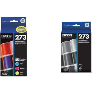 Epson 273 Claria Ink Combo Pack T273520-S & T273 T273020 Ink for XP-520 600 610 620 800 810 820 Printers