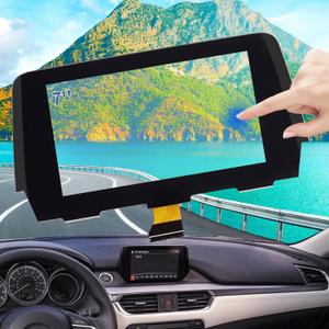 TsuperU Touch Screen Digitizer Replacement for GRT7611J0 50-Pin 2017 2018 2019 Mazda 6 Radio Screen, Anti-Glare Glass Touchscreen No Whitening or Fogging fit Mazda 6 Display OEM Navigation System