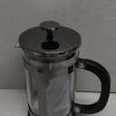 BAYKA French Press Coffee Maker, Large 304 Stainless Steel Coffee Press, Cold Brew Heat Resistant Thickened Borosilicate Coffee Pot for Camping Travel Gifts, 34 Ounce, Dark Pewter