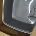 Amazon Basics Large Cat Litter Box with High Sides, Open Top for Easy Access, Includes Scoop with Storage, 19" x 15" x 11.75", Grey/Beige