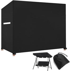 Outdoor Swing Cover 3 Triple Seater Waterproof Patio Swing Canopy Cover Hammock Covers Porch Swing Cover Replacement Hammock Glider Chair Cover Garden Furniture Swing Chair All Weather Protection