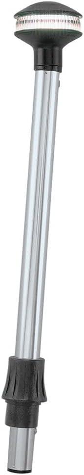 Perko 1445DP6CHR Inland-Series Reduced Glare White All-Round Pole Light - 48" Height, 5 Rake