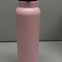 Han's Bottle Sports Water Bottle - 32 Oz, Straw Lid, Leak Proof, Vacuum Insulated Stainless Steel, Double Walled, Thermo Mug,Blush