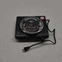 Elite Gourmet ESB100B Countertop Single Coiled Burner Electric Hot Plate, Temperature Control, Indicator Light, Easy to Clean, Black