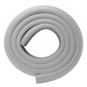 M2cbridge L Shape Extra Thick Furniture Table Edge Protectors Foam Baby Safety Bumper Guard 6.5 Ft (Grey) (Gray)