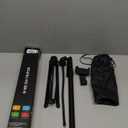 Phone Tripod, 85" Tripod for Cell Phone iPhone with Gooseneck, Aluminum Tripods Stand for Video Recording Photo Vlog, Travel Cellphone Tripod with Remote Compatible with iPhone Android (Black)