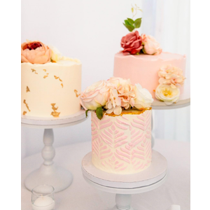 Set of 3 Black Cake Stands, QENUIITEA Metal Round Cake Holder Dessert Pie Pizza Display Stand 8" 10" 12" Serving Tray Halloween Decoration for Wedding Celebration Party Birthday Baby Shower