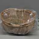 Wicker Picnic Baskets with Handles.Kingwillow. (Natural)