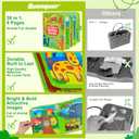 Quanquer Animal Busy Book for Toddlers 1-3 - Montessori Toys for 1 Year Old Boys and Girls, Educational Travel Toy for Airplane Car, Christmas Birthday Gifts for Toddlers