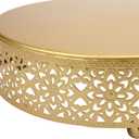 Hedume 3-Piece Cake Stand Set, Round Metal Cake Stands, Dessert Cupcake Pastry Candy Display Plate for Wedding, Event, Birthday Party