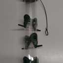 Bird Feeders for Outdoors (Green) Squirrel Proof Hanging Bird Feeder with Locking Lid & Adjustable Hanger, Chew-Proof, Weather Resistant 15 Inches 6 Port