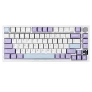 EPOMAKER Ajazz AK820 Pro 75% Wireless Mechanical Keyboard with TFT Smart Display&Knob, Gasket-Mounted Gaming Keyboard, BT/2.4GHz/USB-C Wired (Purple, Gift Switch)